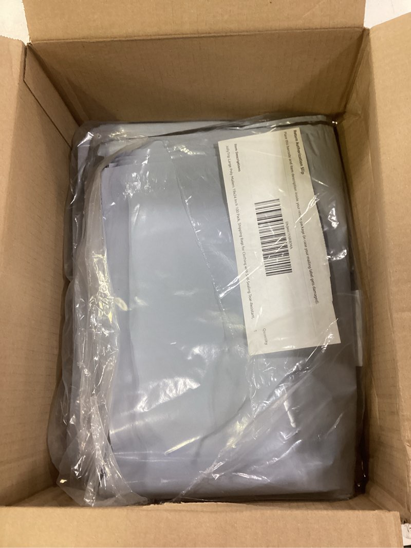 Condition photo showing As Is for large poly mailers 19x24 inch 100 pack, shipping bags for clothing with self-sealing tear-resistant, waterproof poly bags, mailing envelopes for small business (teal) teal 19x24 100pc