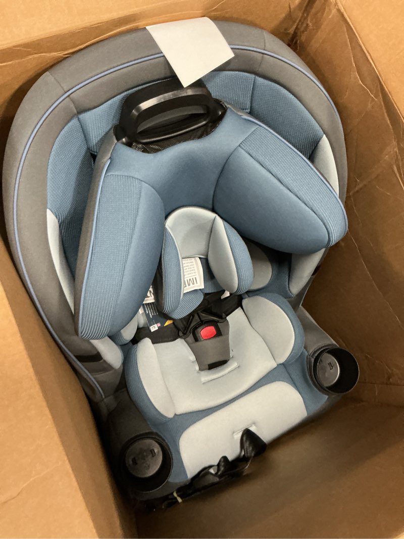 Condition photo showing As Is for Safety 1st Grow and Go All-in-One Slim Convertible Car Seat, Rear Facing, 5-40 lbs, Forward Facing (30–65 lbs), High Back Booster Seat 40-100 pounds, Alaskan Blue