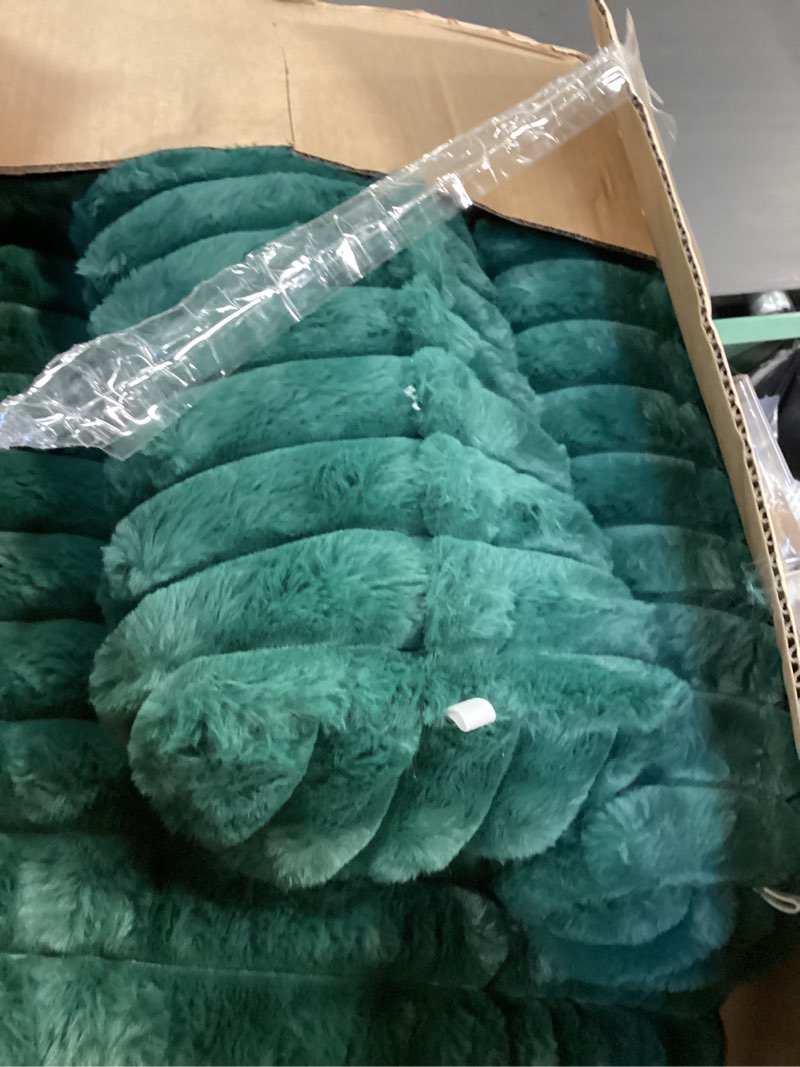 Condition photo showing As Is for Rycwola Faux Fur Headboard Pillow with 2 Pack Neck Roll Pillow Large Headboard Pillow Soft and Suppo