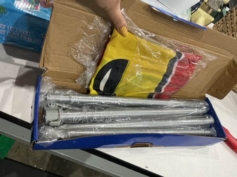 Condition photo showing Good Condition for yard sale flag, 8ft sale signs for business, sale flags for outside with pole, yard sale flag banner, sale flags for businesses with ground spike flagpole kit