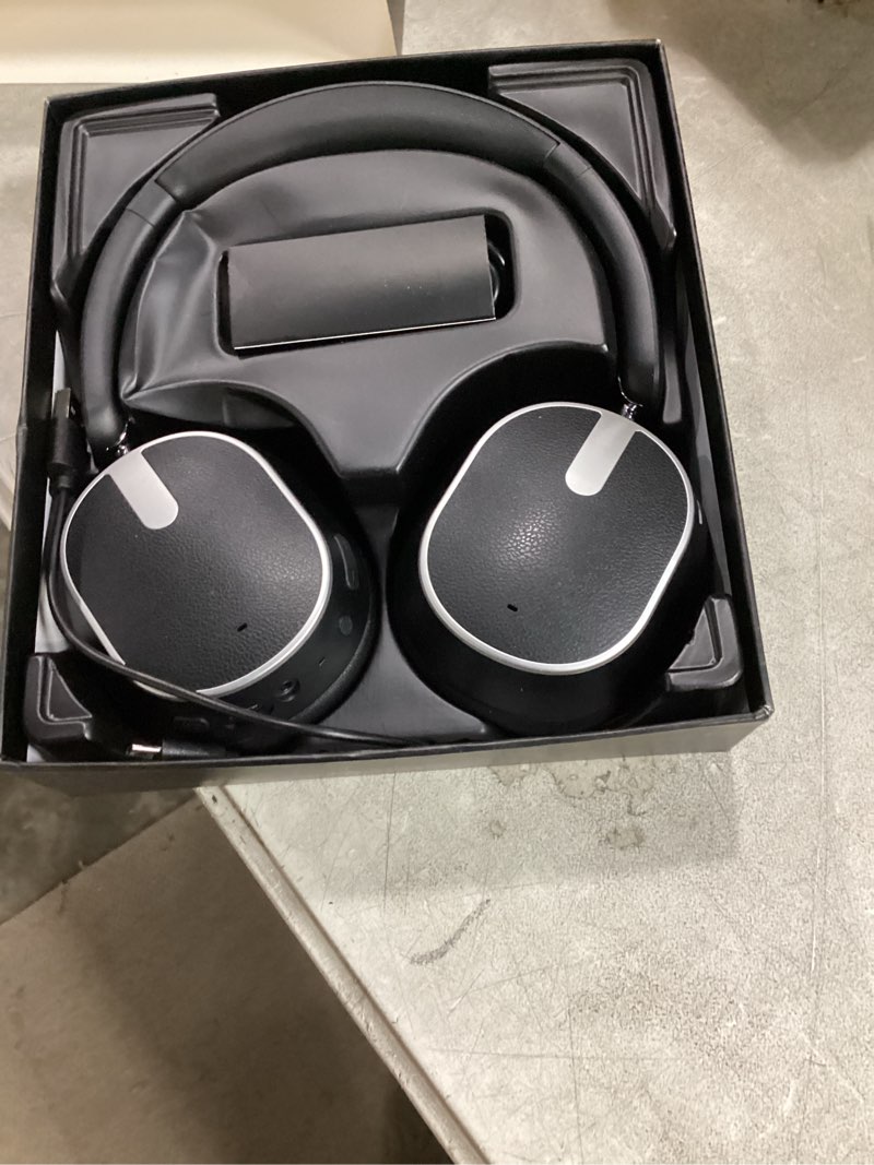 Condition photo showing Good Condition for hybrid active noise cancelling headphones, 120h playtime bluetooth over ear headphones, bluetooth 6.0 wireless headset with display, 6 enc mic, hi-res audio, transparency mode for travel game black