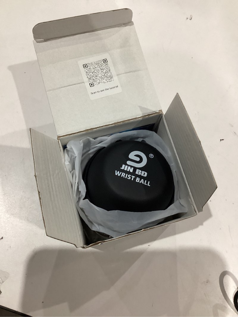 Condition photo showing Good Condition for Wrist Training Ball, self-Starting gyro Forearm Exerciser Power Ball and Finger Slide Combination Pack for strengthening arms, Fingers, Bones and Muscles.(Blue with LED Light Combination)