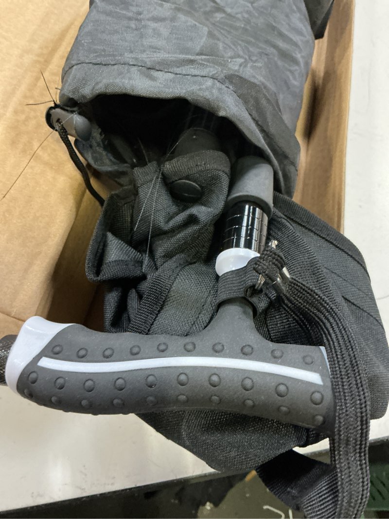 Condition photo showing Good Condition for cane with seat foldable lightweight, walking cane with seat, adjustable walking stick for seniors & elderly, with padded seat and non-slip base for outdoor walking, hiking, and travel assistance cane-seat & light