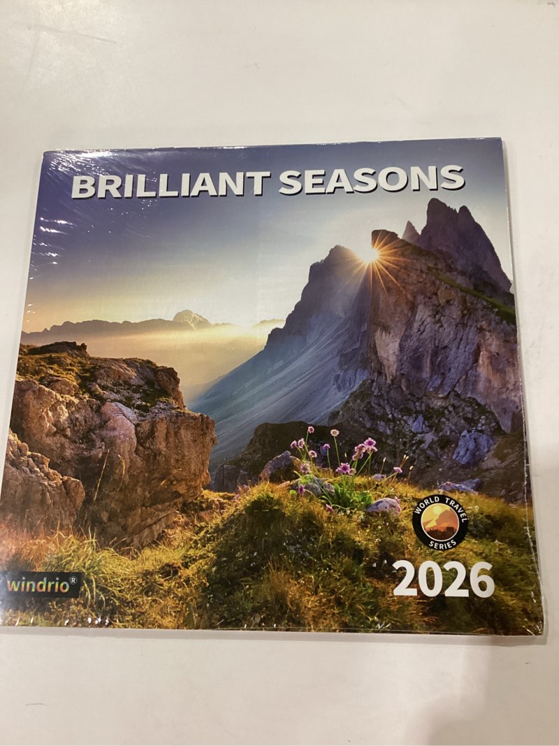 Condition photo showing New/Like New for 2026 Wall Calendar,Calendar 2026, November 2025 - December 2026, Wall Calendar Brilliant Seasons, 12" x 24" Opened,Full Page Months Thick & Sturdy Paper for Gift Perfect Calendar Organizing & Planning