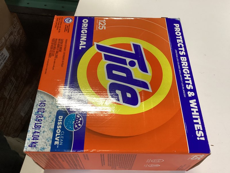 Condition photo showing New/Like New for tide powder laundry detergent, original scent, 113 loads, 143 oz original 143 ounce (pack of 1)