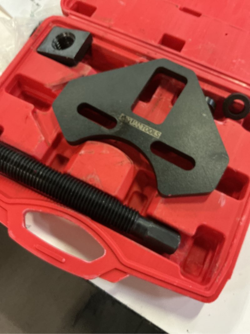 Condition photo showing As Is for dayuan 40100 hub removal tool kit, wheel bearing hub remover tool | brake disc disassembly tool, compatible with most 5, 6 & 8 lug hub assemblies?removes frozen hub assemblies?heavy-duty steel