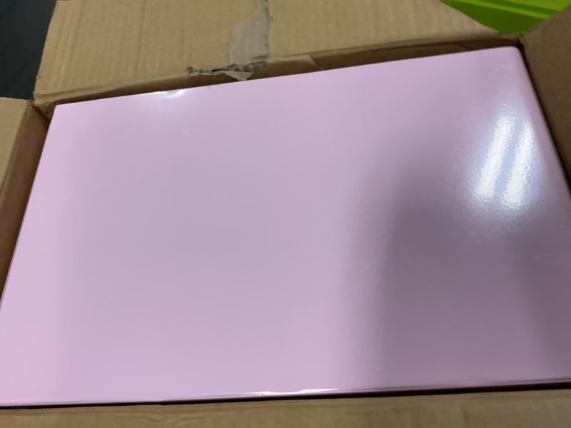 Condition photo showing New/Like New for opnice desk organizers and accessories, dual computer monitor stand riser with drawer, office decor for women, office desk accessories & workspace organizers, pink
