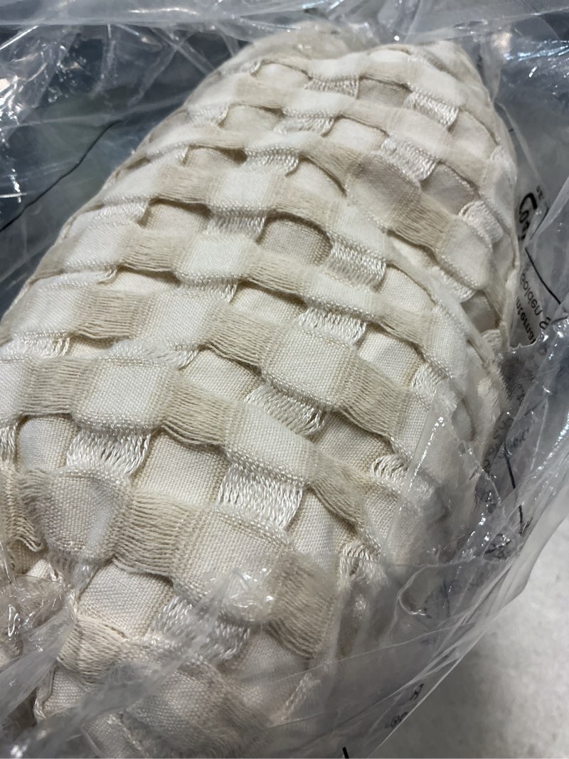 Condition photo showing New/Like New for bedsure cooling cotton waffle king size blanket - lightweight breathable blanket of rayon derived from bamboo for hot sleepers, natural, 104x90 inches 01 - natural king (104" x 90")