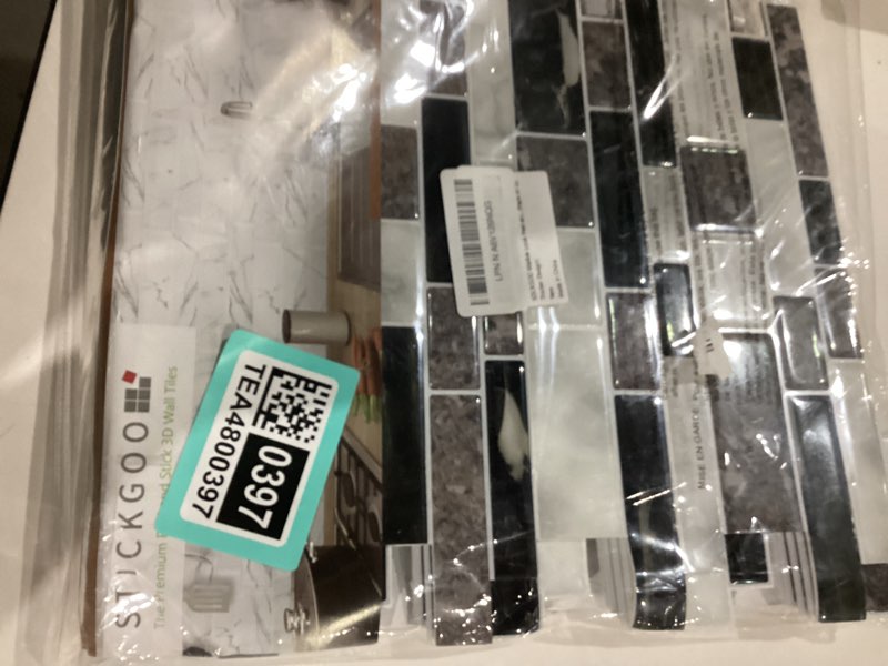 Condition photo showing Good Condition for STICKGOO 10-Sheet Marble Look Peel and Stick Tiles, Decorative Self Adhesive Kitchen Backsplash in Granite (Pack of 10, Thicker Design) 10 Granite