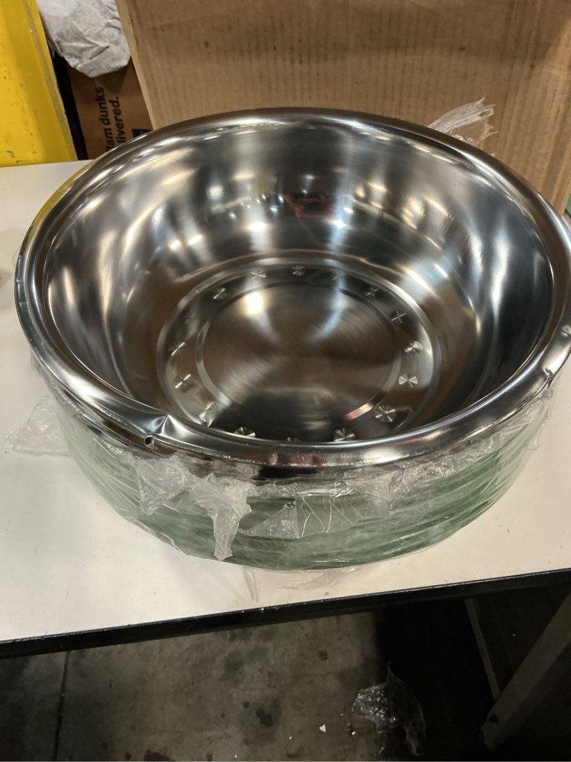Condition photo showing Good Condition for 10 Pcs Stainless Steel Mixing Bowls Set 13 Qt Extra Large Bowl Salad Bowl Basin 16 Inch Stackable Large Metal Mixing Bowls for Dishwasher Mirror Polish Bowls for Home Kitchen Cooking Baking Supplies