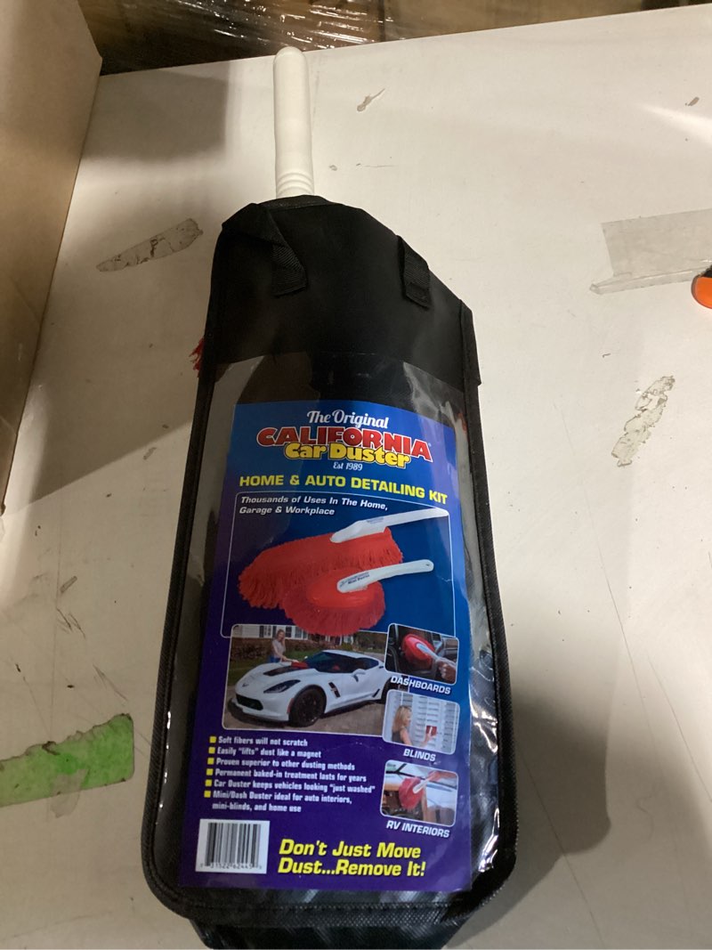 Condition photo showing Good Condition for the original california car duster detailing kit with plastic handle, model number: 62445 , red