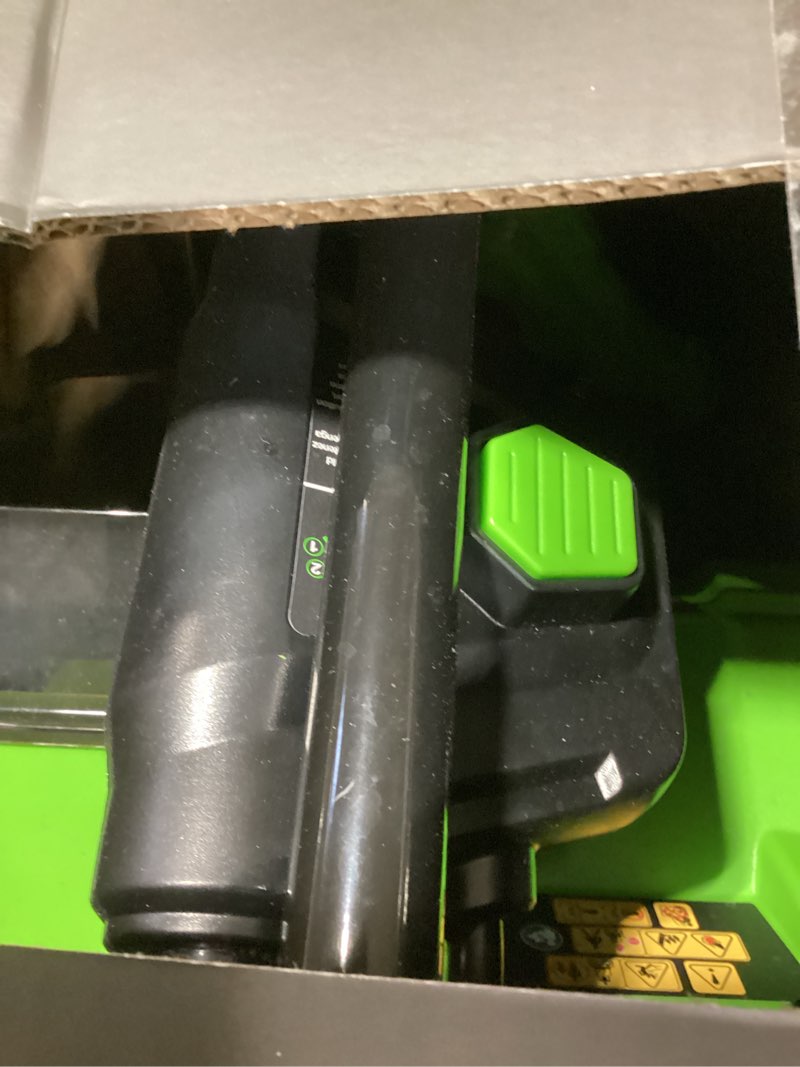 Condition photo showing Good Condition for greenworks 40v (75+ compatible tools) 16” cordless snow blower, 5.0ah battery and charger included, sn40b410 16" 5.0ah