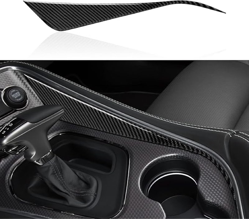 (Pack Of 2)BRMYL Car Side Gear Shift Panel Decal for 2015 2016 2017 2018 2019 2020 2021 2022 2023 Dodge Challen