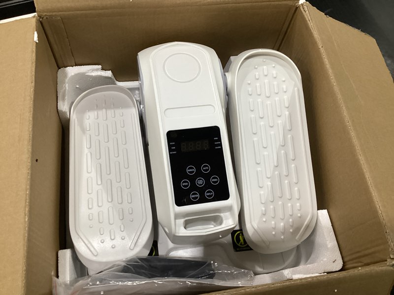 Condition photo showing Good Condition for Under Desk Elliptical Exercise Machine, Elliptical Leg Exerciser as Seen on TV, 12 Speeds Leg Exerciser While Sitting for Seniors, Portable Electric Seated Foot Pedal Exerciser for Home Office