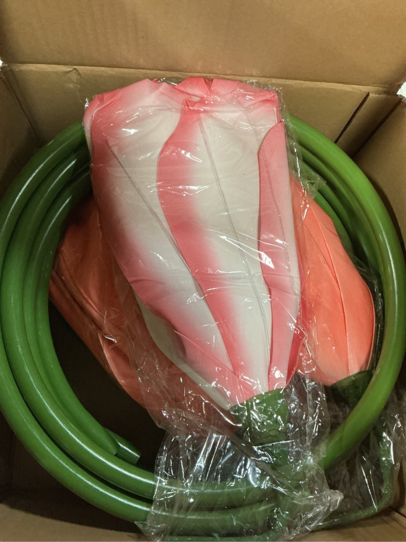Condition photo showing New/Like New for leinuosen 3 pcs giant flowers for decoration 5.6 ft large organza flowers with stand for spring tea bridal shower wedding birthday party entrance decor corporate event photography booth indoor outdoor multi color classic