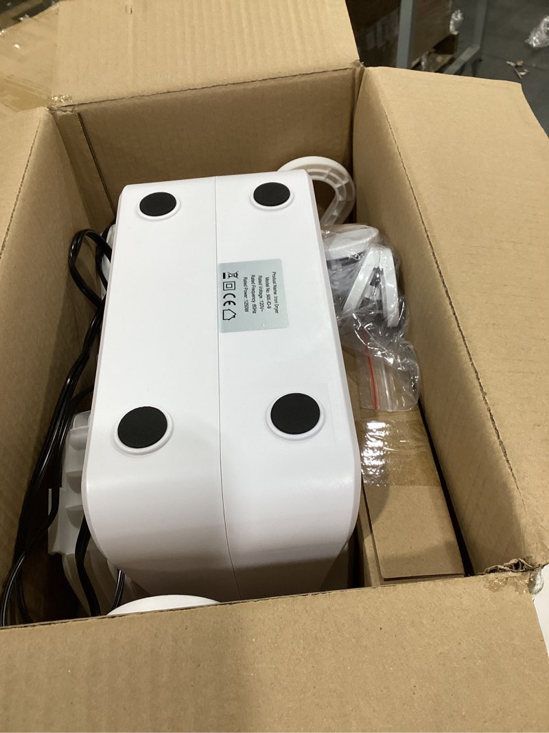 Condition photo showing New/Like New for automatic ironing machine, portable hands-free wrinkle remover for shirts & pants, gentle on all fabrics, ironing machine perfect for apartments & business travel white