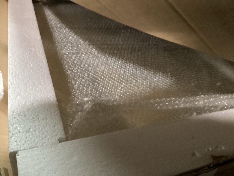 Condition photo showing Good Condition for Ornate Baroque Vintage Gold Mirror - 24"X36" Arched Antique Brass Mirror with Full Metal Frame - Perfect for Entryway, Fireplace, Living Room, Hallway, or Bathroom Décor 36"L x 24"W Vintage Mirror