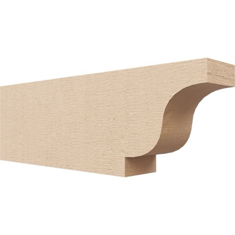  ( similar ) Timberthane Rough Cedar Faux Wood Newport Rafter Tail, 4” x8 “ x 24”  Primed Tan