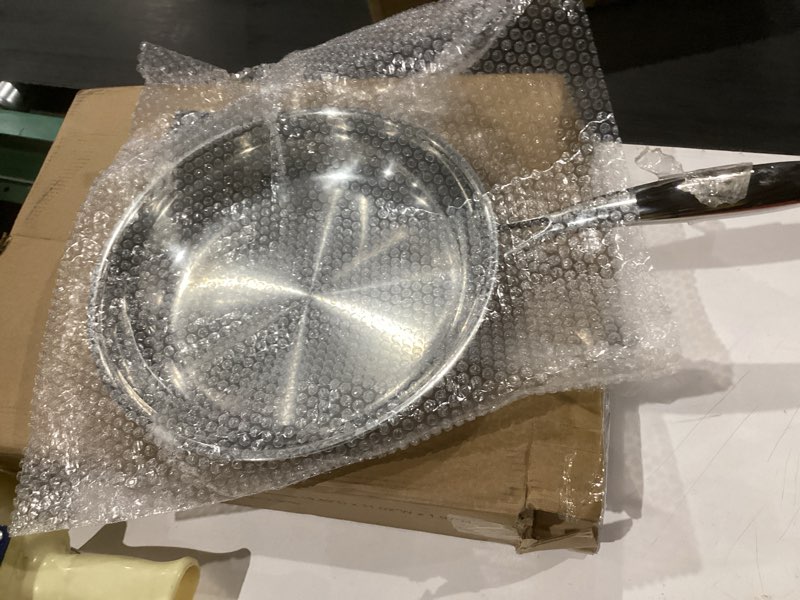 Condition photo showing Good Condition for Stainless Steel Pan?Non-Toxic PFAS, PFOA & PTFE Free, Compatible With All Cooktops & Induction Safe, Oven Safe Pan for Searing & Sautéing, Long Lasting Cookware. (10 Inch)