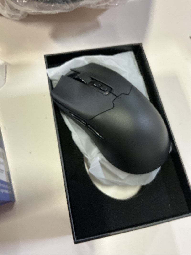 Condition photo showing New/Like New for epomaker click gaming mouse wireless 2.4ghz/bt/type-c, 800 to 42,000 dpi adjustable, 8k polling rate, 500mah, lightweight optical mouse, for pc/mac/linux (black)