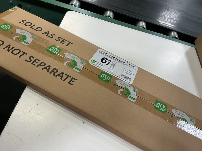 Condition photo showing New/Like New for asd new construction mounting plate with symmetric square hole - 3-4-6" flat steel rough-in wafer light bracket, led recessed lighting housing, 6 pack 6 pack symmetric