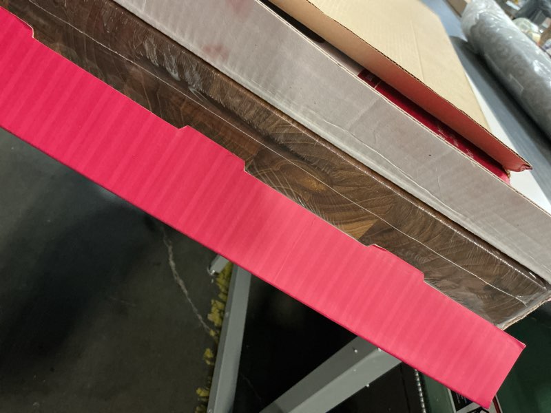 Condition photo showing New/Like New for Gossby Edge-Grain Teak Cutting Board, 20 x 15 x 1.5 in - Premium, Handcrafted in Vietnam, Balanced Design for Home Cooks & Chefs, Easy to Clean, Knife-Friendly Surface, Charcuterie & Serving Board