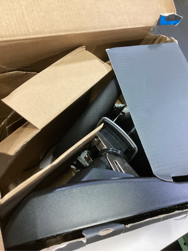 Condition photo showing As Is for Logitech G920 Driving Force Racing Wheel and Floor Pedals, Real Force Feedback, Stainless Steel Paddle Shifters, Leather Steering Wheel Cover for Xbox Series X|S, Xbox One, PC, Mac - Black Wheel Kit - Black