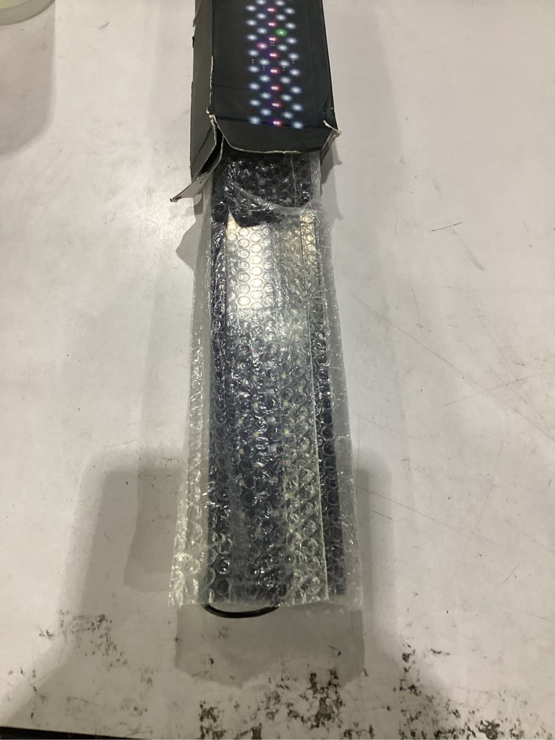 Condition photo showing As Is for aquarium light for 30-39in freshwater tank, full spectrum aquarium light for plant growth, 6h/8h/12h timer, wrb 3 channel customizable, 10 brightness & 11 colors, adjustable bracket - 24w 24w for 30'' - 39'' tank