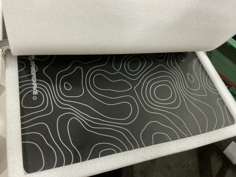 Condition photo showing Good Condition for Attack Shark CM05 Contour Glass Gaming Mousepad,Nano-Micro-Etched Texture,Smooth Glass Surface,High Accuracy,Fast-Moving,Anti-Scratch, PU Leather Super Non-Slip Base,Large Size(450×400mm),Black