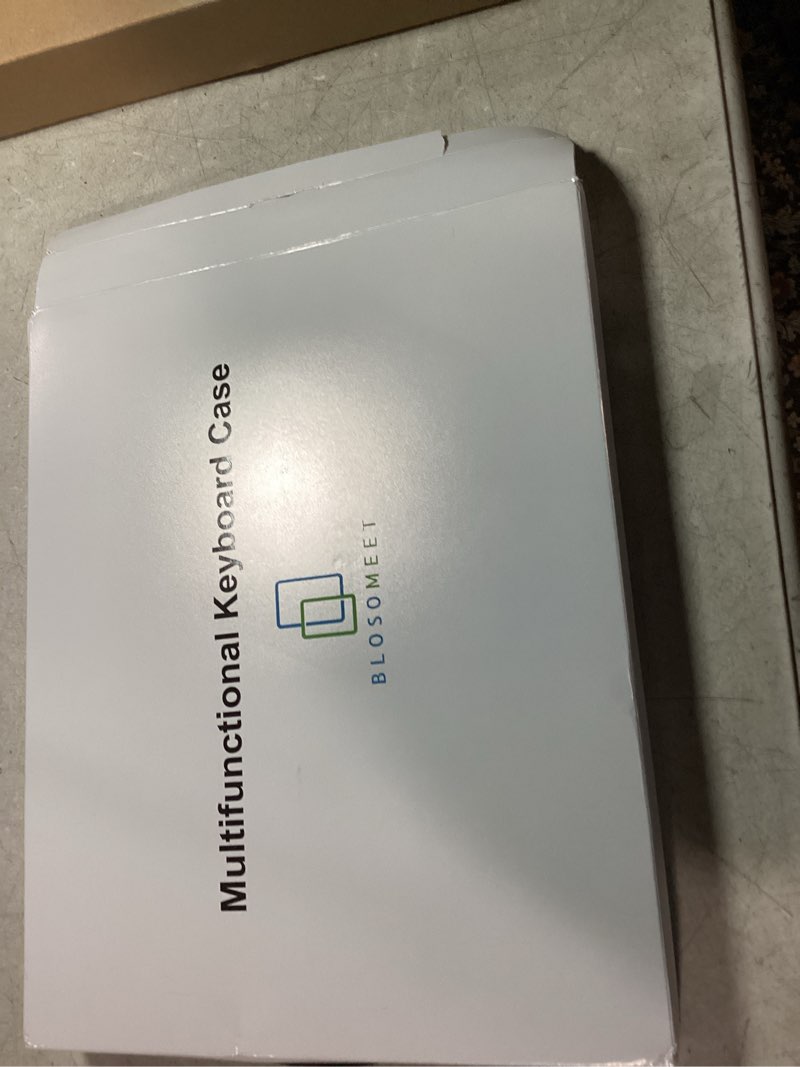 Condition photo showing New/Like New for Clear Magnetic iPad Air 13(M3 2025 / M2 2024) and iPad Pro 12.9 (3rd-6th Gen) Case w/ Keyboard, Splitfolio Detachable Cover, 360°Rotation & Up-Down Lift, 7-Color Backlit, Multi-Touch Trackpad, White White Case for iPad Air 13 M3 2025 & M2 2024