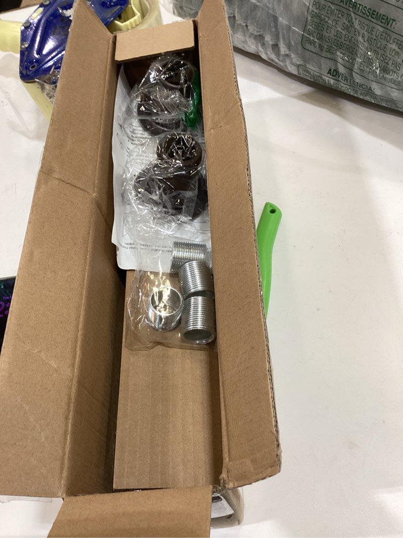 Condition photo showing Good Condition for bronze shower curtain rods,43-72 inches, rust resistance, adjustable tension rod with durable spring, no drilling, use for bathroom, bedroom, kitchen, balcony, home