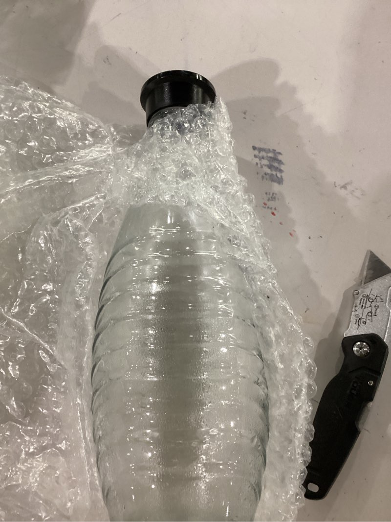 Condition photo showing As Is for sodastream - carbonating carafe for aqua fizz machines | eco-friendly reusable glass bottle | keeps sparkling water fresh | dishwasher safe | 24 fl oz | not compatible with other machines clear 20.8 ounces