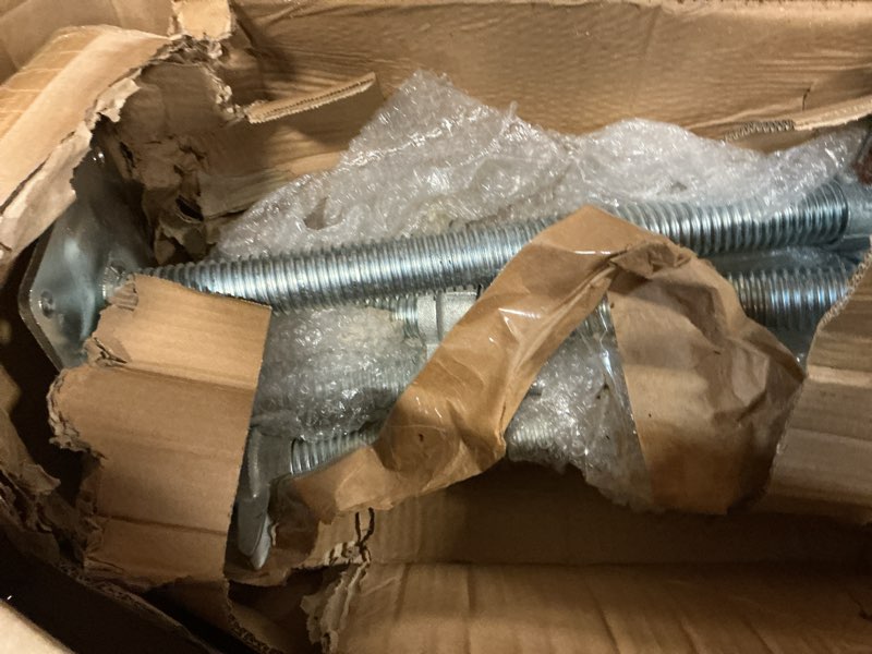 Condition photo showing As Is for yeipowr 20" adjustable scaffold leveling jack feet - 1.5" od hollow screw jacks galvanized for baker style scaffolding 4 pack