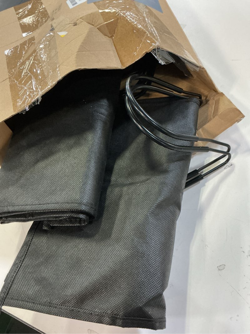 Condition photo showing As Is for 14 Pcs Extra Long Hair Extension Storage Bag with Hanger, Two Sizes for Multiple Wigs, Dust Proof Hanger for Hair Extensions, Accessories, Black