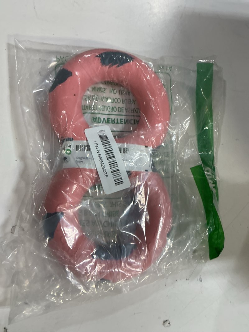 Condition photo showing Good Condition for Goughnuts — Dog Toys for Aggressive Chewers | Virtually Indestructible Pull Toy for Breeds Such as Pit Bulls and German Shepherds | Heavy Duty Tug Dog Toy | Medium | Pink Medium (30-70 lb) (Original Size) Pink