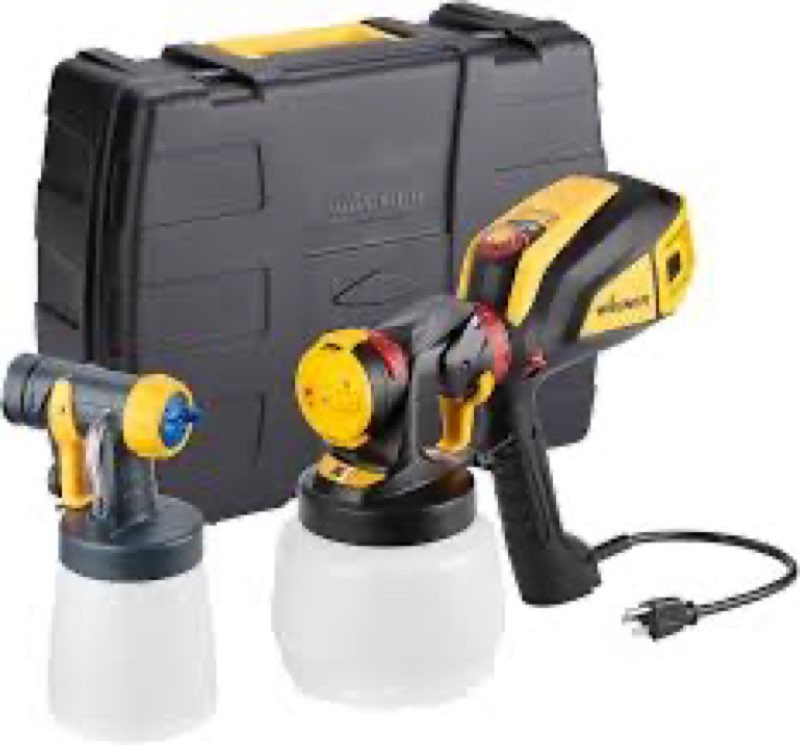 Wagner Spraytech 02419307 FLEXiO 595 Handheld HVLP Paint Sprayer, Sprays Most Unthinned Latex, Includes Two Nozzles - iSpray & Detail Finish Nozzle, Complete Adjustability, Lightweight Design