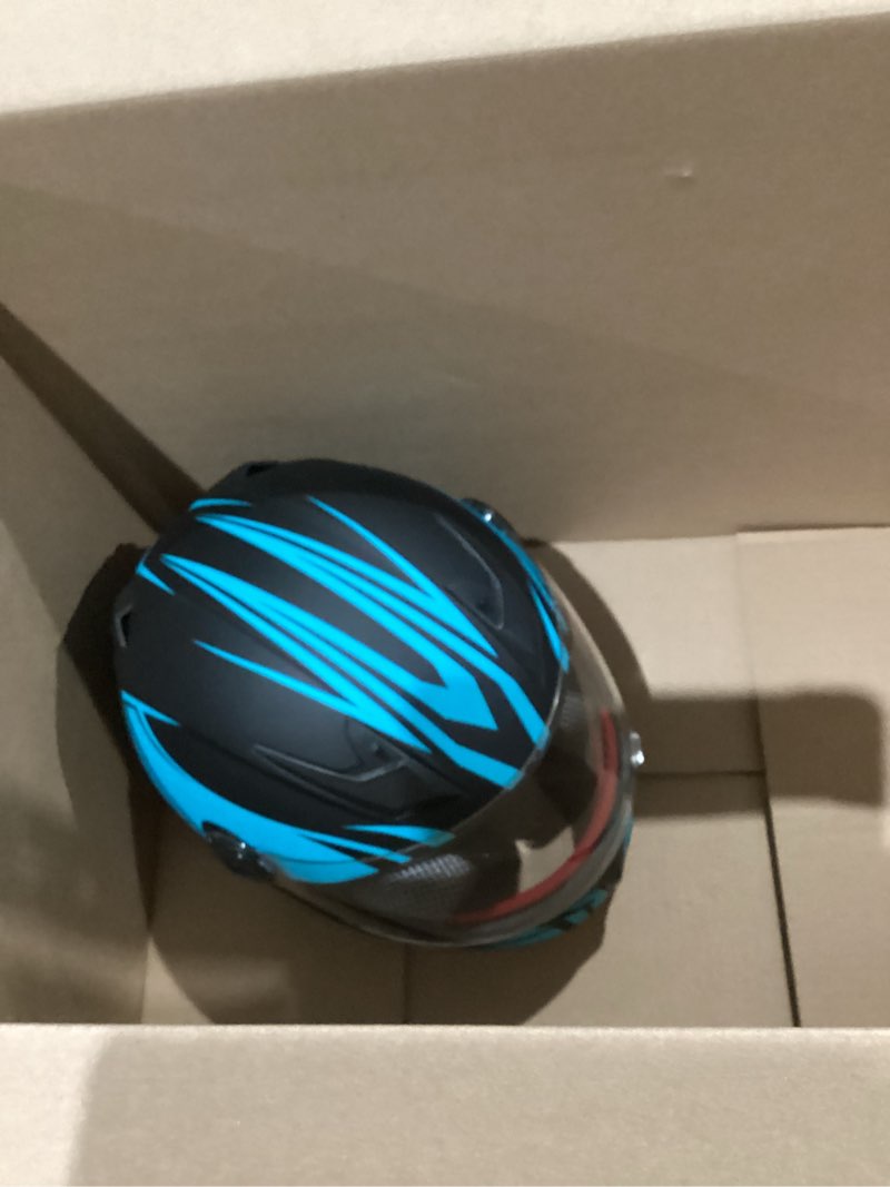 Condition photo showing As Is for fashion kids motorcycle helmets teen motor-bike scooter biker bmx four wheelers full face helmets boys girls dot approved