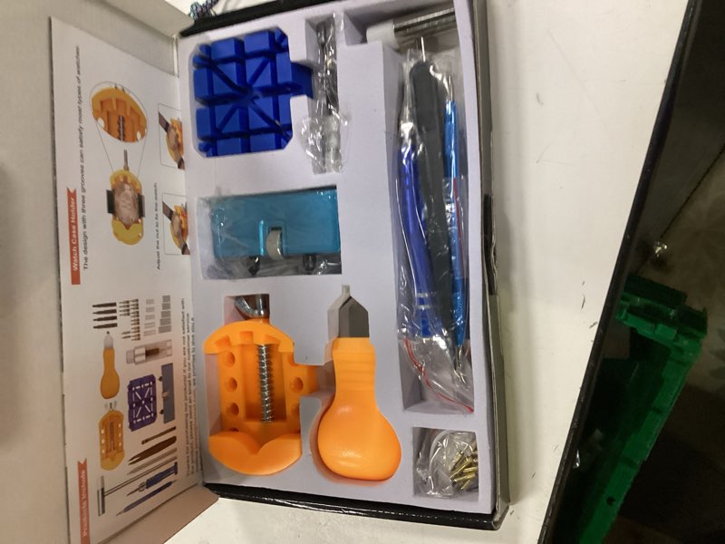 Condition photo showing New/Like New for JOREST Watch Repair Kit for Battery Replacement & Link Removal, Resizing &Opener, Watch Repair and Cleaning Screwdriver Set, Wrench Back Remover, Spring Bar Tool