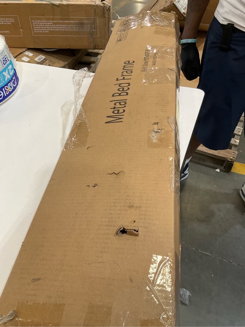 Condition photo showing As Is for metal bed frame