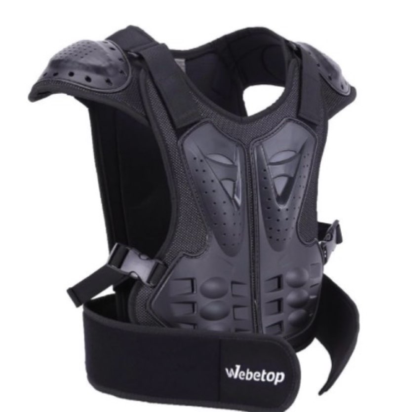 Webetop Kids Chest Protector Motocross Chest Protector Youth Dirt Bike Body Chest Spine Protector L