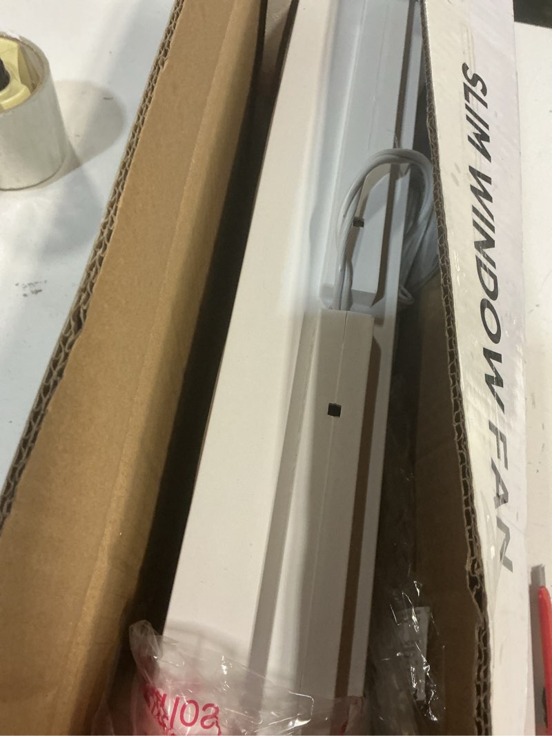 Condition photo showing Good Condition for comfort zone triple window fan with adjustable thermostat | 3-speed high-velocity cooling | horizontal or vertical manual control | fits double hung windows (min 25" x 8") | fully assembled | white