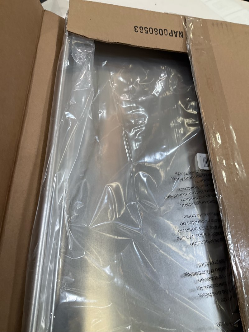Condition photo showing New/Like New for Nordic Ware Extra Large Baking Sheet, 21 x 15 inches, XL Big sheet pan Natural Uncoated Aluminum, Reinforced Steel Rim Prevents Warping, 1pk Big Sheet