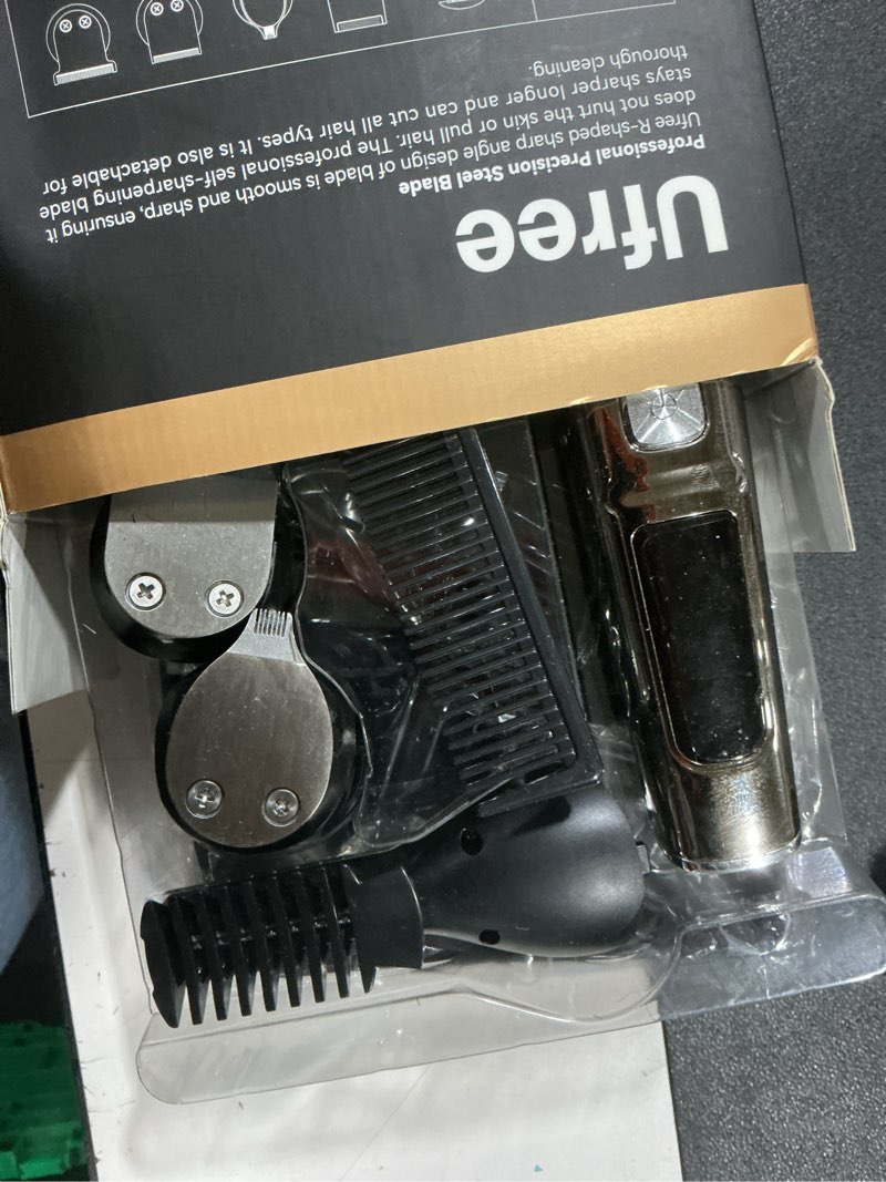 Condition photo showing Good Condition for Ufree Beard Trimmer for Men, Waterproof Electric Razor for Nose, Body, Face & Mustache, Cordless Hair Clippers Shavers Grooming Kit, Valentines Day Gifts for Men Husband Father Silver