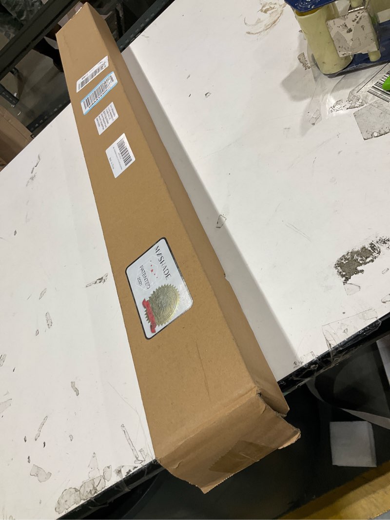 Condition photo showing Good Condition for myshade blackout cordless cellular shades honeycomb shade for indoor windows room darkening blinds for home office pull down window shades easy to install 35.5 inch wide, h72 grey pleated shade grey 35.5"w x 72"h