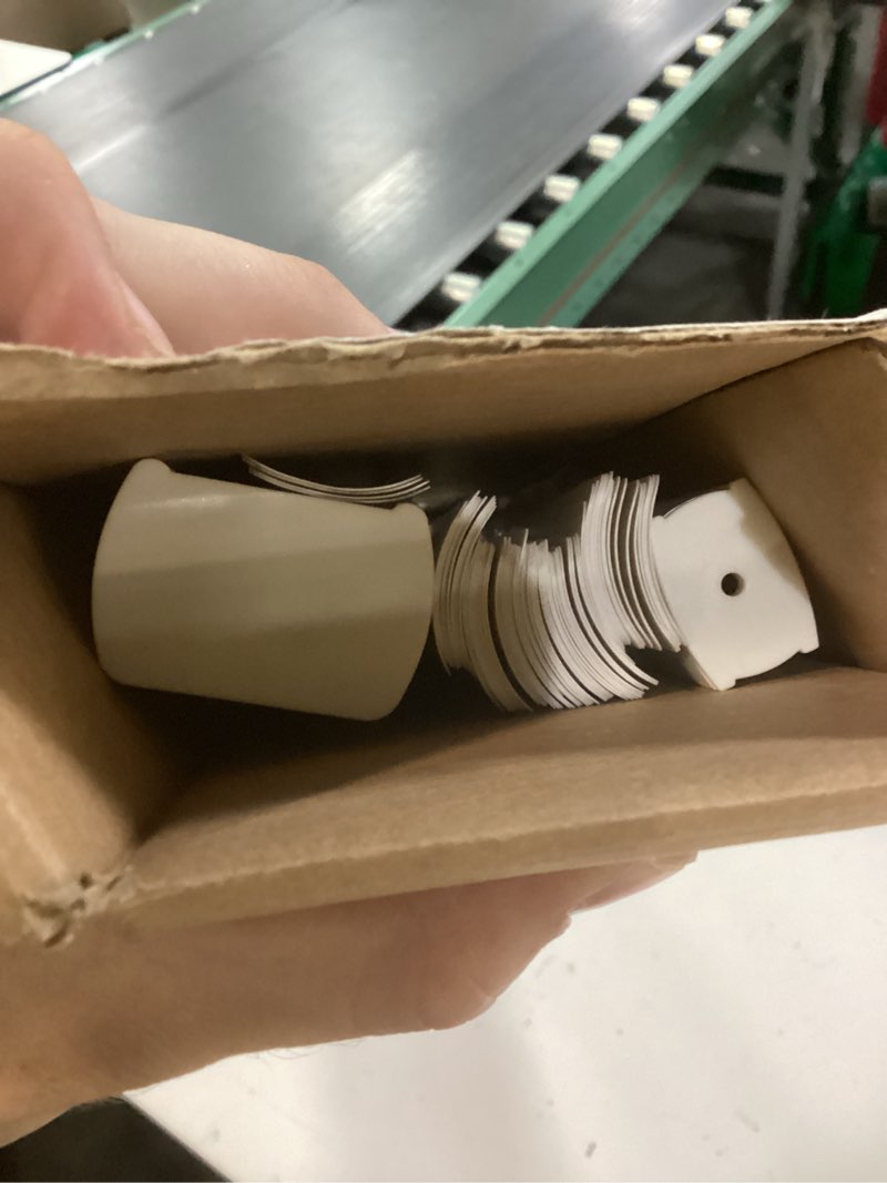 Condition photo showing As Is for project source light filtering 1-in slat width 34-in x 64-in cordless white vinyl light filtering mini-blinds