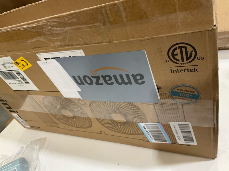 Condition photo showing As Is for shinic 9" Twin Window Fan with 180°+90° Rotatable Fans, 2-Speeds, Vertical Window Fan with Rigid & Accordion Expanders, Width Adjustable (21.65" to 33.27"), Ideal for Home, Kitchen, Bedroom, Office