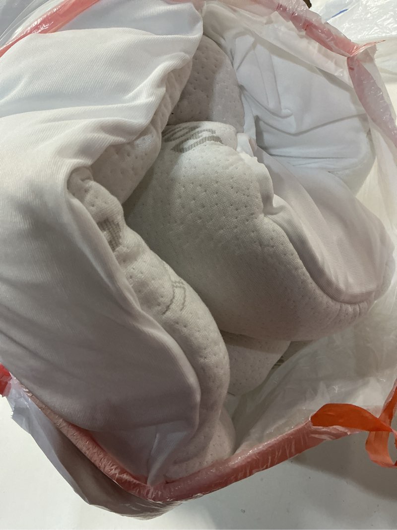 Condition photo showing As Is for ELEMUSE 3 Inch Cooling Memory Foam Mattress Topper Full, 2 Inch Pressure-Relieving Memory Foam and 1 Inch Thick Soft Viscose Made from Bamboo Pillow Top for Hot Sleepers, Removable & Washable Cover Full Plush Support(white)