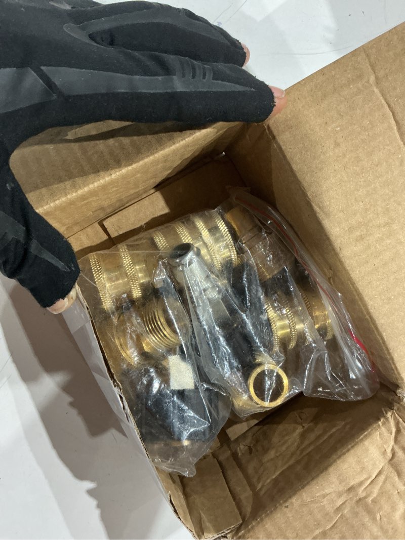 Condition photo showing Good Condition for twinkle star pressure washer adapter set, quick disconnect kit, m22 14 mm quick connect swivel to 3/8'' quick connect fittings, 3/4" to quick release 8 sets brass
