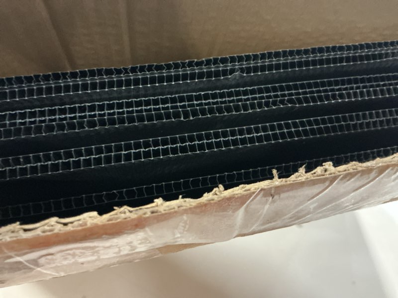 Condition photo showing Good Condition for patelai 12 pcs 18 x 24 inches corrugated plastic sheet corrugated poster board 4mm thick waterproof blank board sheets plastic yard sign for garage and estate sale, indoor and outdoor use (black) 18 x 24 inches black 12