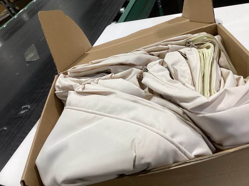 Condition photo showing Good Condition for 14 Piece Outdoor Patio Waterproof Cushion Covers, Fits 6-Seat Wicker Rattan Sectional Couch Chair Furniture Cover Replacement Set - Fade-Resistant Patio Cushion Covers with Zipper